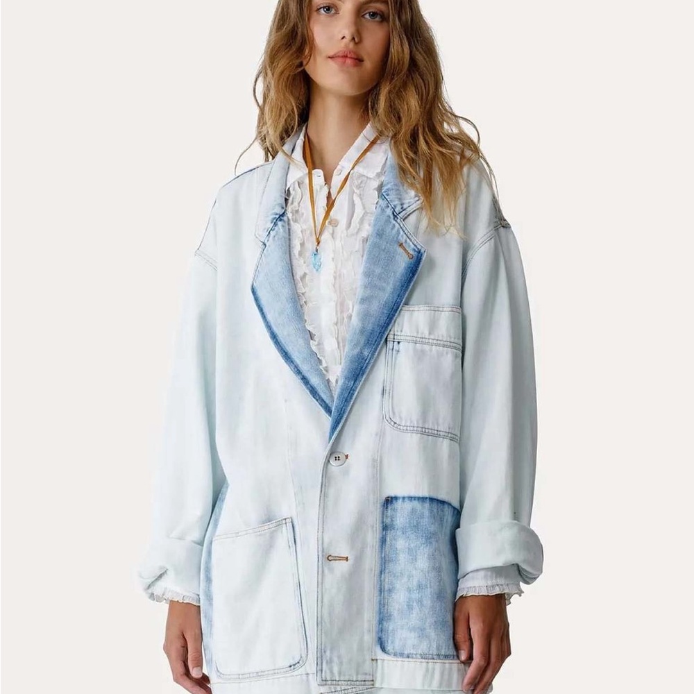 Forte Forte Oversized My Jacket in bleach size S